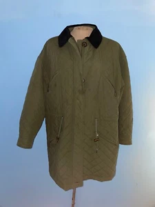 Vintage 50er-60er Jahre Burberrys London grüne Steppjacke - L - Made in Hong Kong - Bild 1 von 9