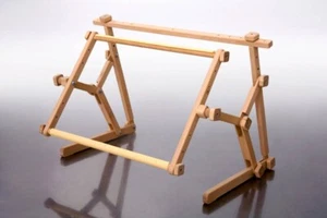 Adjustable Needlework Wood Embroidery Stand Oriole Scroll Frame by Arabeska - Picture 1 of 2