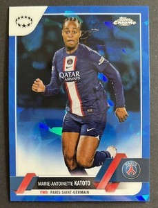 Marie-Antoinette Katoto 2022-23 Topps Chrome SAPPHIRE UEFA Women's UWCL Card #9