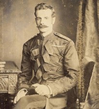 Cabinet Card Photo Douglas Cochrane Soldier Life Guard 12th Earl Dundonald