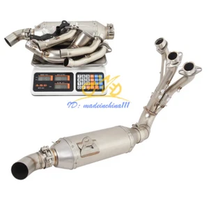 Motorcycle Exhaust Header Front Connection Pipe For Yamaha XSR900 MT09 Tracer 9 - Picture 1 of 8