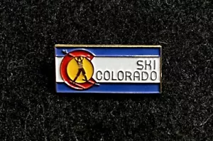 Alfiler de esquí COLORADO insignia COLORADO recuerdo viaje resort solapa - Imagen 1 de 3
