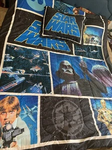 Star Wars Original Trilogy Vintage 71” x 86” Comforter with Pillowcase - Picture 1 of 5
