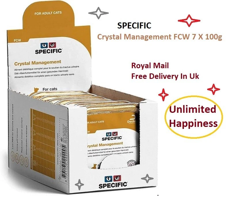Dechra SPEZIFISCHES Katzenfutter FCW Kristallmanagement 7 x 100 g - Bild 1 von 1