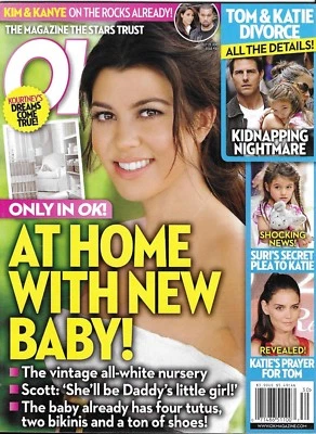 Ok Magazine Kourtney Kardashian Tom Cruise Katie Holmes Sonja Morgan Art Prodigy Foto 1 de 4