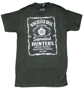 Supernatural New Adult T-Shirt -Winchester Brothers Family Business - Picture 1 of 1