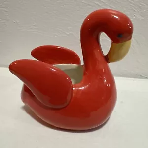 Ankyo? Pink Ceramic Flamingo 4½" Planter - Picture 1 of 14