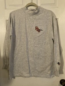 Vtg The Cotton Exchange FSU Seminoles Embroidered Shirt Adult Size M Gray USA - Picture 1 of 5