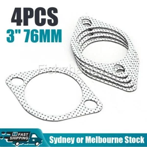 4X 3" 76MM EXHAUST GASKET - 107MM BOLT SPACING, 3 INCH FLANGE 4 pieces AU - Picture 1 of 7