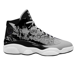 Scarpe da ginnastica sportive personalizzate rare Solo Leveling Sung Jinwoo BW JD 13 anime - Foto 1 di 3