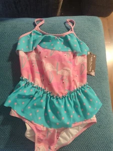 Matilda Jane Enchanted Garden Island Party One-Piece Girls Swimsuit Size 10 - Picture 1 of 7