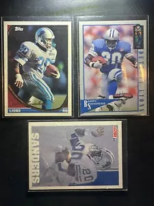 Barry Sanders 1994 Topps #570 + Classic Games #34 + 1991 The Score #637 Lions - Bild 1 von 2