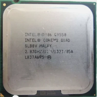 Intel Core 2 Quad Q9550 2,83 GHz 12M 1333MHz Quad-Core Sockel 775 PC Prozessor - Image 1 of 2