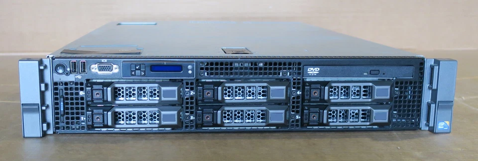 Dell PowerEdge R710 2 x Intel Six Core XEON X5670 2.93GHz  48GB  RAID 2U Server - Image 1 of 2