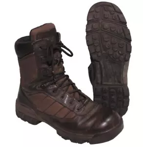 Echte britische Armee Überschuss Bates Kampfstiefel braunes Leder - Bild 1 von 1