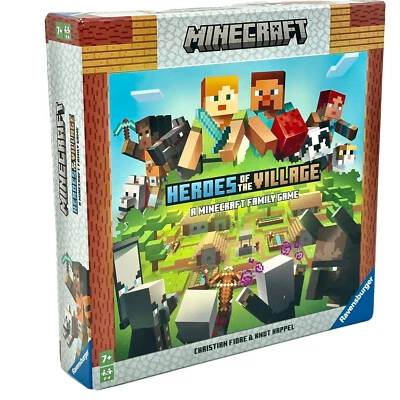 Minecraft  Family Board Game Heroes of The Village by Ravensburger-Open Box - Image 1 of 4