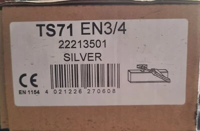 chiudiporta a molla DORMA TS71 colore argento - Immagine 1 di 4