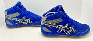 Asics Matflex Ringerschuhe C129N blau/schwarz/silbergrau Herren Größe 6 " - Bild 1 von 11