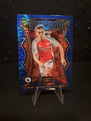 Leandro Trossard Blue Pulsar SP Prizm Unstoppable Insert Panini Select Arsenal - Image 1 of 2