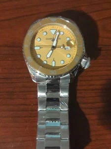 NEU Chase Durer Herren 46mm gelb mit leuchtendem Zifferblatt Uhr CDW-0149 - Bild 1 von 3
