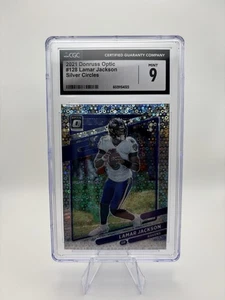 2021 Panini Donruss Optic Lamar Jackson Silver Circles Prizm #128 /125 - Picture 1 of 3