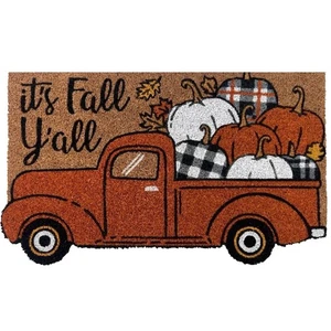 Zerbino Briarwood Lane Fall Y'all Pickup Truck Coir 18 x 30 - Foto 1 di 3