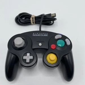 Controller ufficiale OEM Nintendo GameCube nero DOL-003 VG - Foto 1 di 4