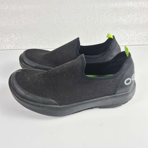 OOFOS OOmg niedrige Slipper Regenerationsschuhe schwarz Damen 8,5 bequeme Walking-Sneaker - Bild 1 von 10