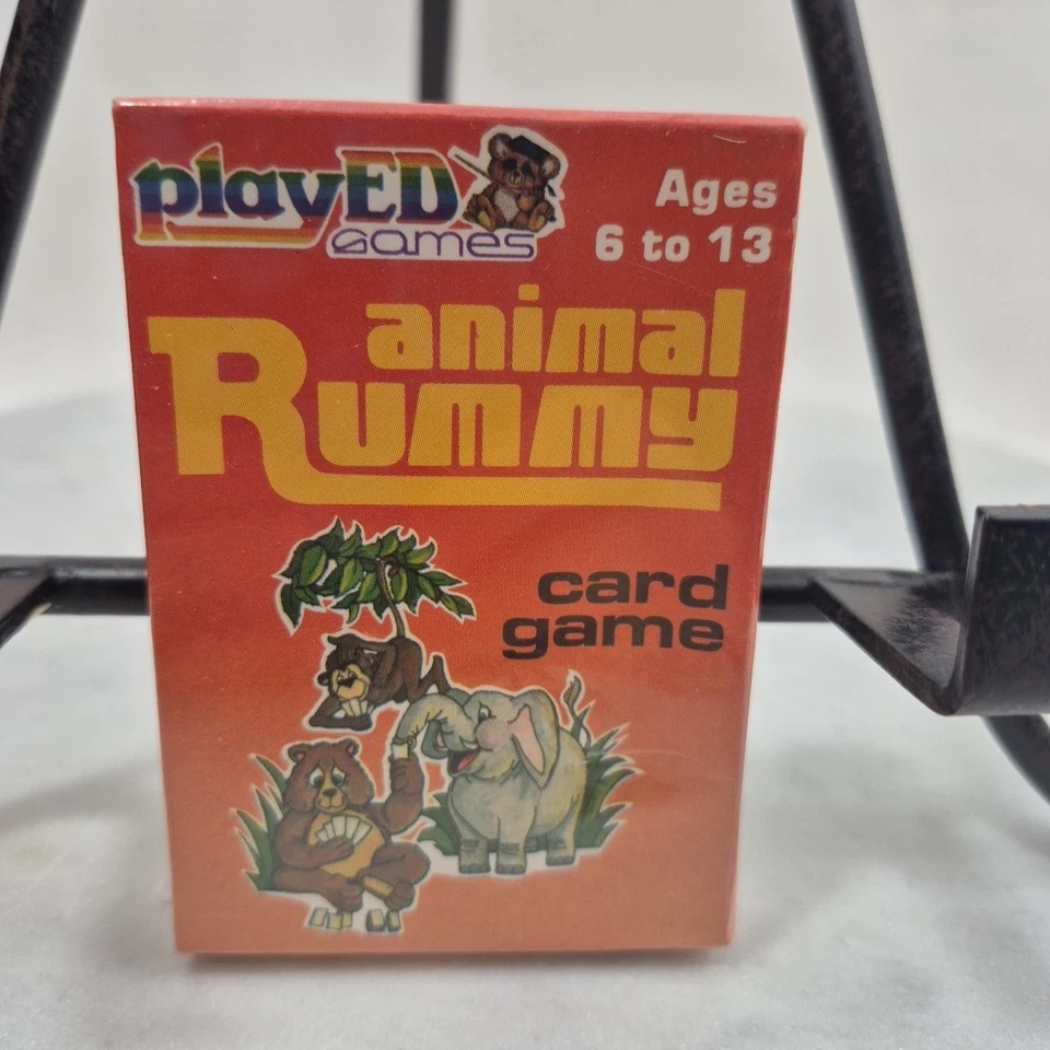 1984 Russell Animal Rummy Vintage Playing Card Game Played