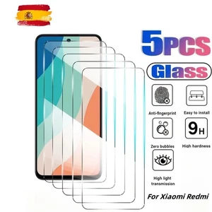 5x Protector pantalla Redmi Note 13 12 11 10 9 8 7 Pro 5G 12C 10C 9A 9T vidrio - Imagen 1 de 6