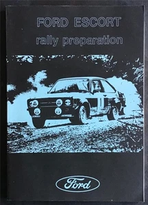 FORD ESCORT Mk I & Mk II Rally Preparation Manual Book c1980? - Picture 1 of 9