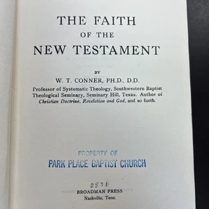 1949 VTG Antique Hardcover Book By W T Conner | “The Faith Of The New Testament” - Picture 1 of 21