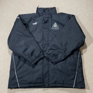 Puma Jacket Mens XXL Black Danish Football Club Viborg Sports Winter Rain Coat - Picture 1 of 12