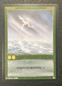 Wyvern CCG 1994 Limited Edition Common Terrain Card Ocean #48 - Bild 1 von 1