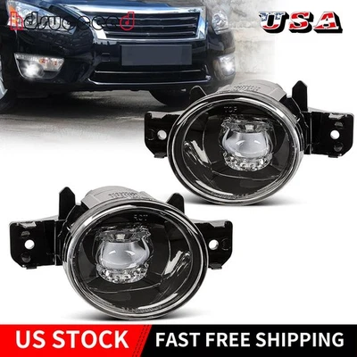 Led Fog Lights Fits 07-18 Nissan Altima Sedan/ 07-14 Maxima/ 04-19 Sentra-L&R - Imagem 1 de 4