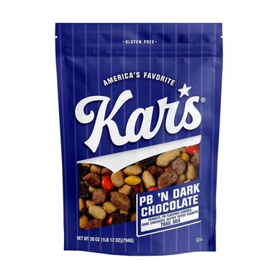 Kar's Nuts Peanut Butter 'N Dark Chocolate Trail Mix, 28 oz (1 paquete) Foto 1 de 4