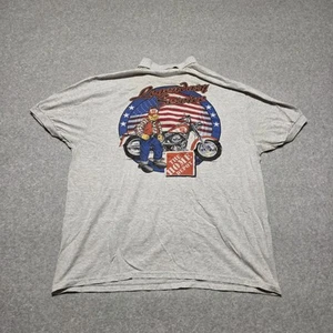 Camisa polo vintage The Home Depot para hombre grande gris servicio legendario - Imagen 1 de 9