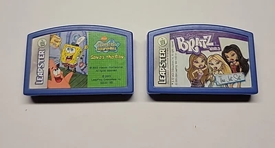 Lot of 2 LeapFrog Leapster Spongebob Squarepants  & Bratz World Cartridge Only - Image 1 of 4