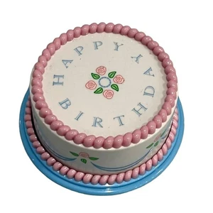 American Girl Bitty Baby CAJA DE MÚSICA PASTEL DE FELIZ CUMPLEAÑOS juguete de música que no funciona - Imagen 1 de 5