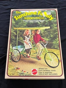 Vintage Rare 1974 The Sunshine Family Surrey Cycle Tandem Bike Mattel NEW in box - Picture 1 of 6