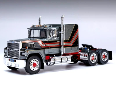 IXO DIECAST 1/43 1978 FORD LTL 9000 TRUCK/TRACTOR/CAB METALLIC GREY & RED TR222 - Image 1 of 4