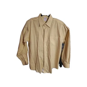 Brooks Brothers Anzughemd Herren 16 gelb Business Freizeit Büro Reise - Bild 1 von 10