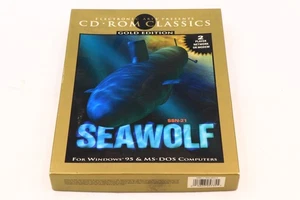 Seawolf Gold Edition Small Box PC Win95 DOS EA CD-ROM Classics Complete - Picture 1 of 8