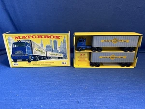 Vintage Matchbox Lesney M-9 Inter State Double Freighter In Original Box  - Picture 1 of 6