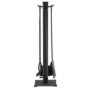 Costway 5PCs Iron Fire Place Tool set Stand Fireplace Hearth Accessories Utility - Picture 1 of 7