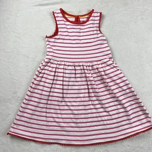 Mini Boden Pink Striped SunDress Pockets Girls Size 3-4 Dress - Picture 1 of 7