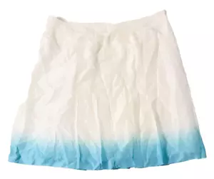 Calvin Klein Damen Größe 12 Weiß Konfetti Seide Plissee Ombre Rock - Bild 1 von 7