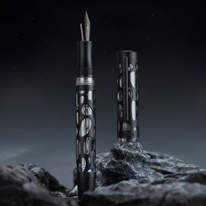 Asvine V169 Vakuumfüllfüllfüllfederhalter mattschwarz & Acryl hohl EF/F Neu im Karton - Bild 1 von 10