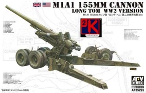 AFV Club AF35295 GB/US M1A1 155mm Cannon Long Tom WW2 Version 1/35 Scale Kit T48 - Bild 1 von 11