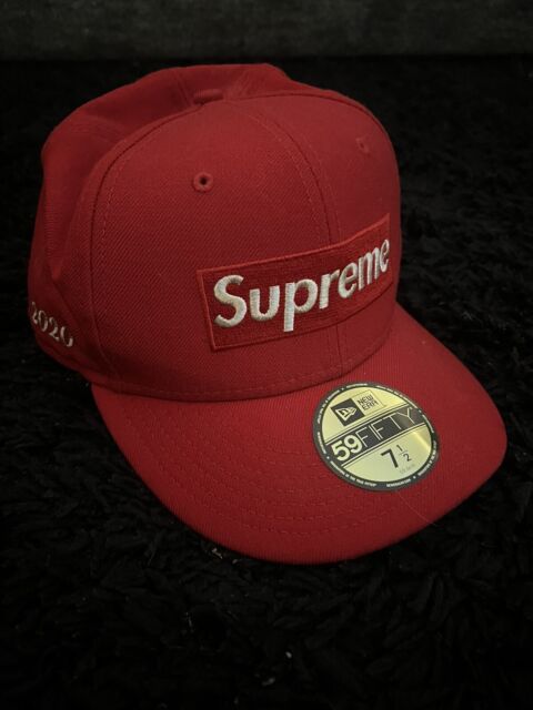 Supreme Men's Red Baseball Caps for sale